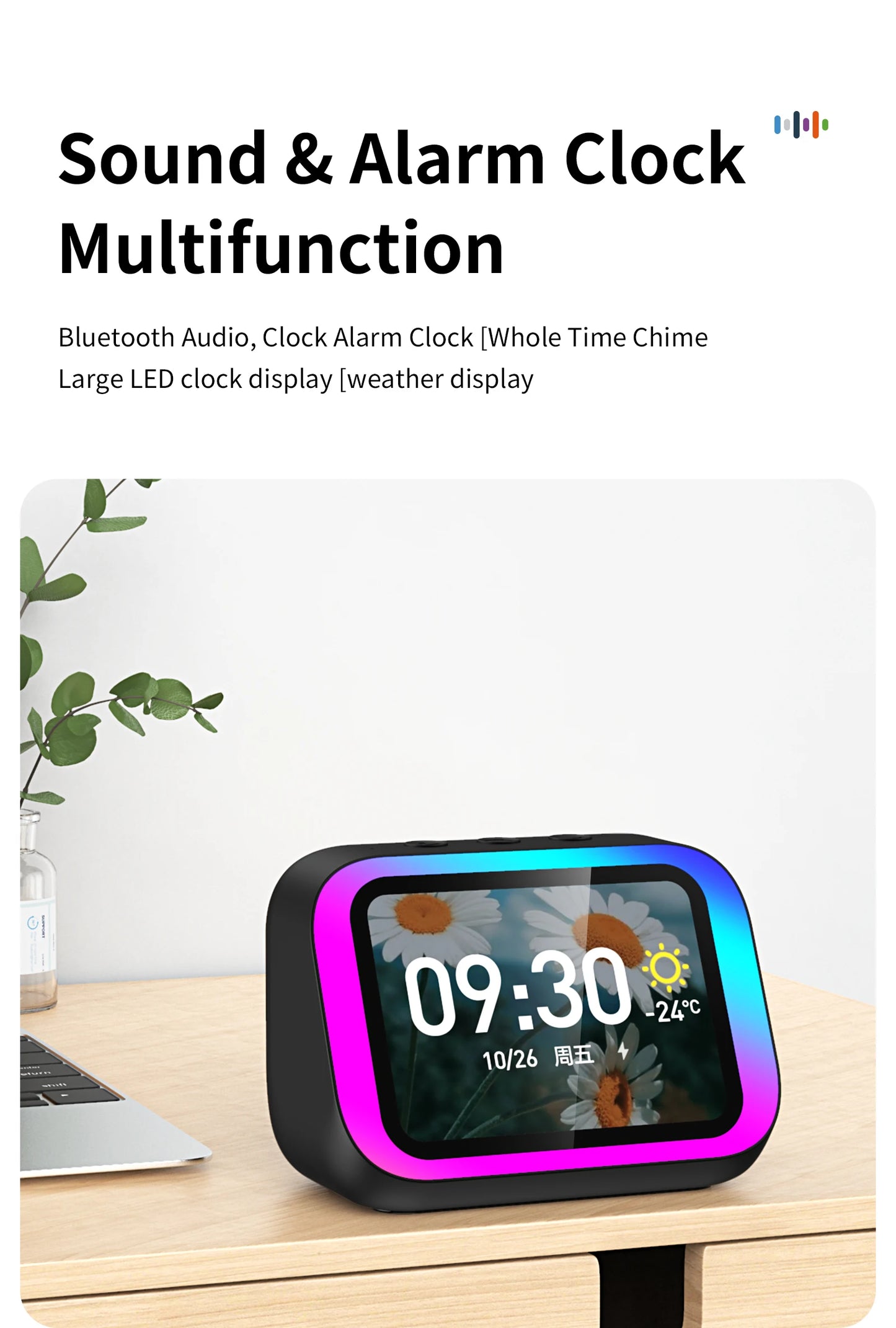 Smart Bluetooth Speaker with Weather Display