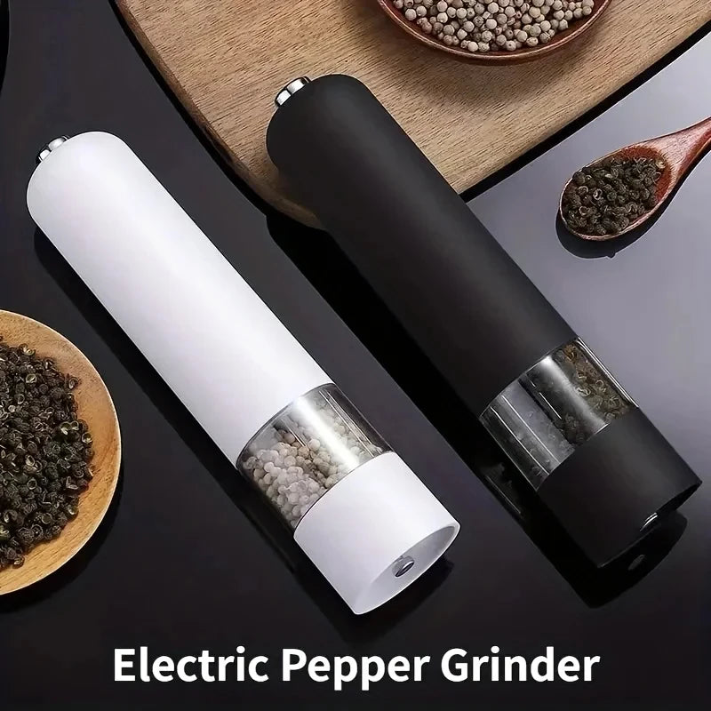 Automatic Electric Pepper Grinder & Salt Mill – Sleek & Adjustable Spice Tool