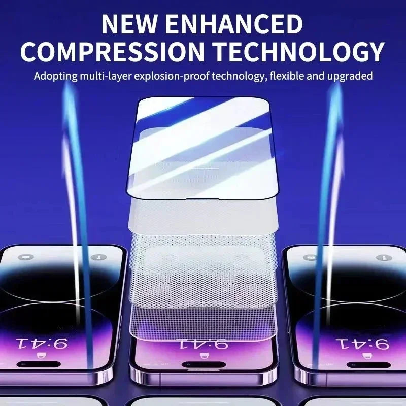 1-3PC Oleophobic Glass Screen Protector for iPhone