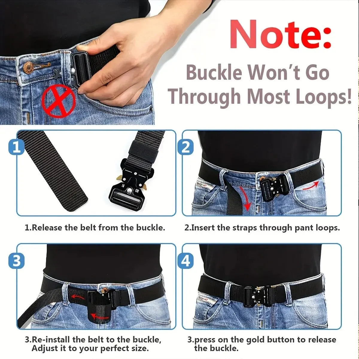 Multi-Function Outdoor Canvas Belt for Men