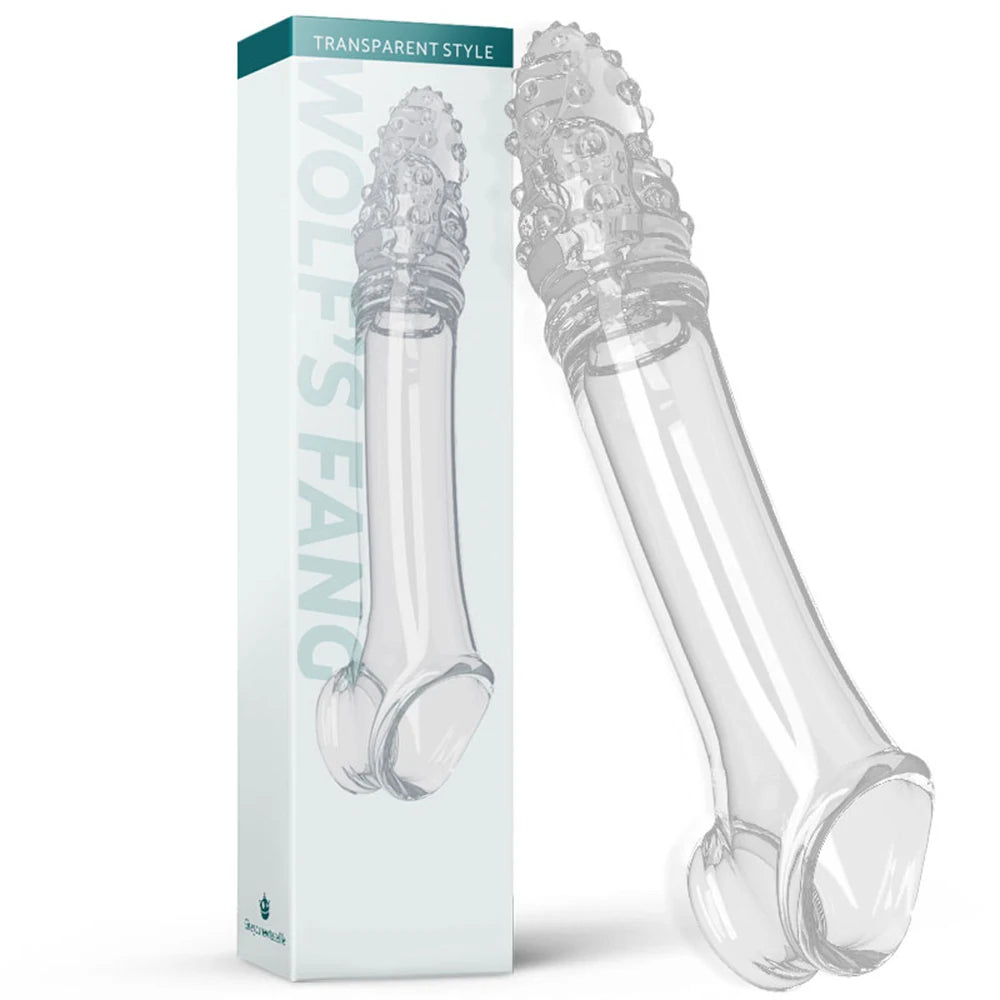 Reusable Penis Extension Sleeve with Vibrator