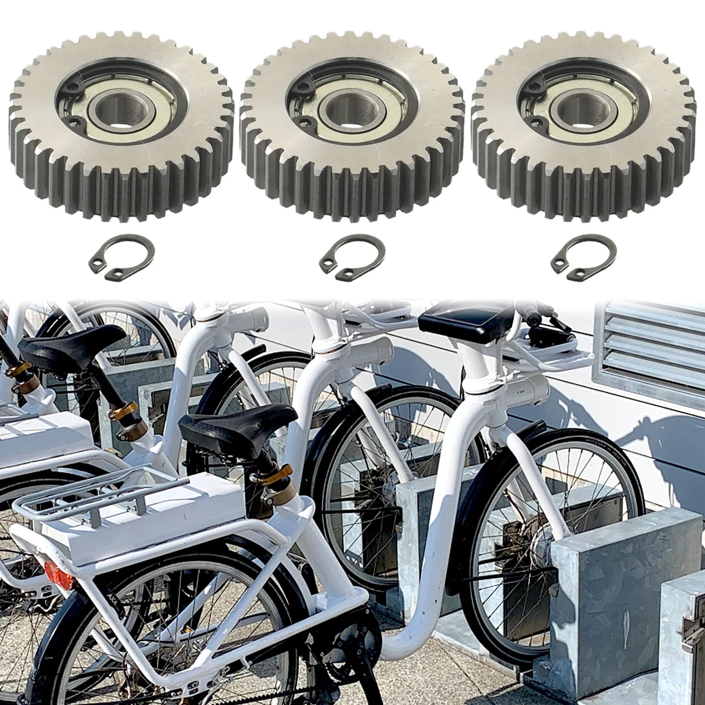 3PCS 36T Steel Motor Gears for Bafang E-Bikes