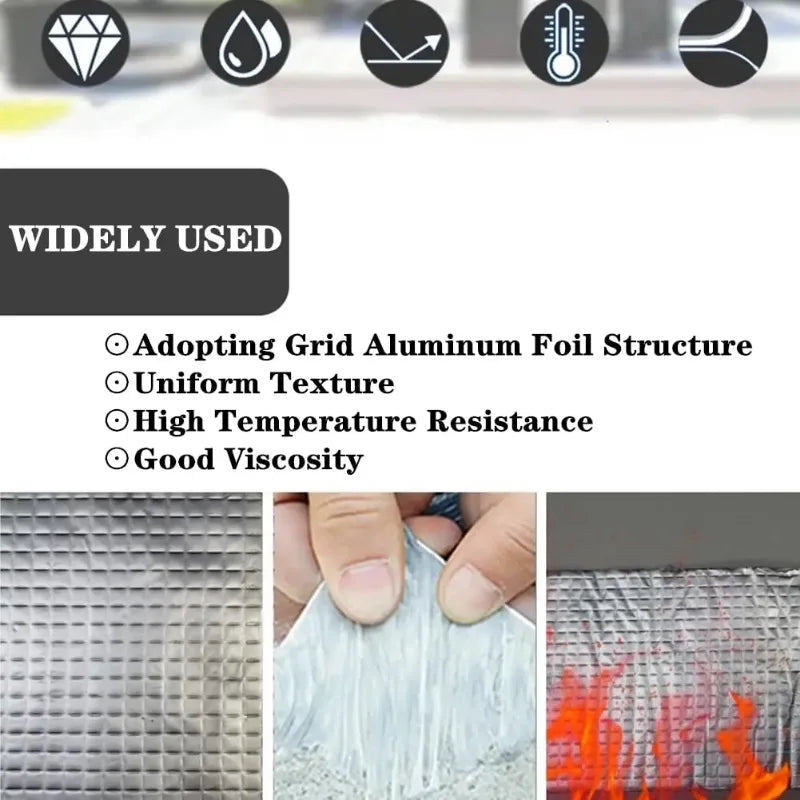 Waterproof Butyl Aluminum Foil Repair Tape