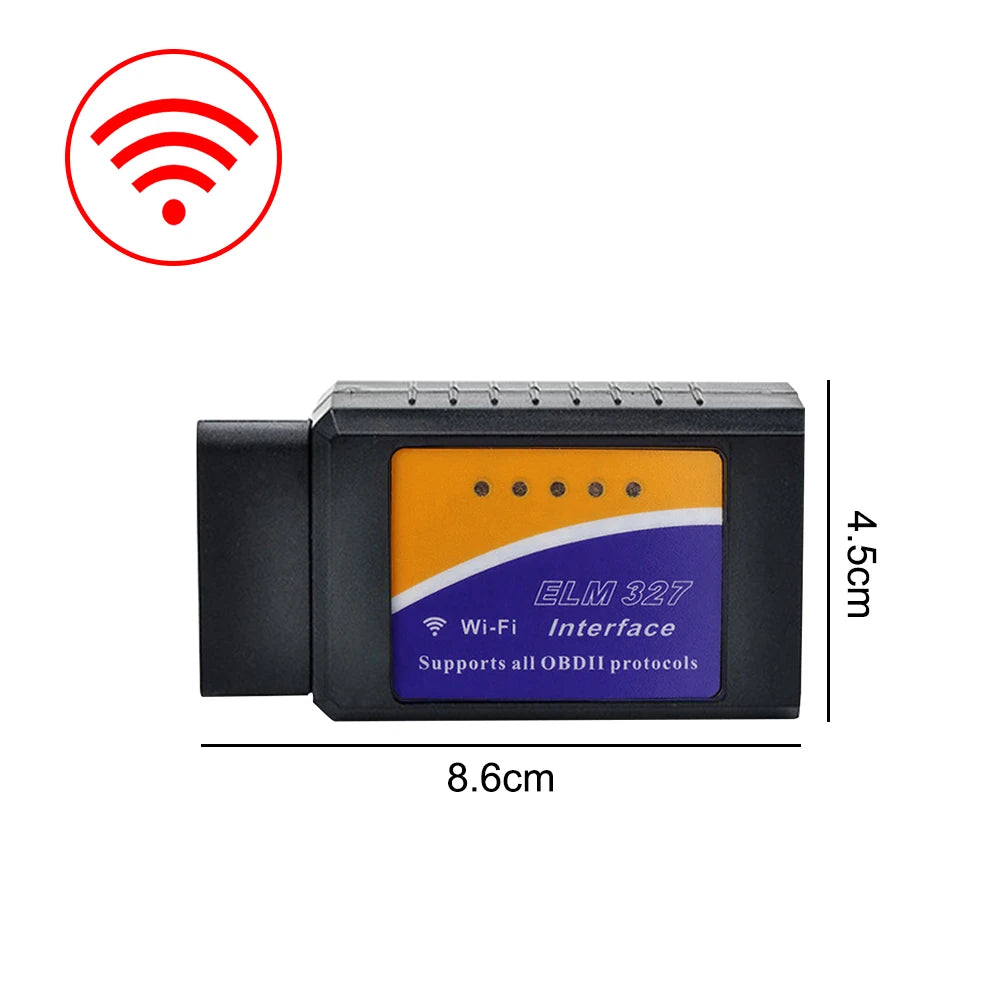 ELM327 OBD2 Scanner V1.5 WiFi Bluetooth Diagnostic Tool
