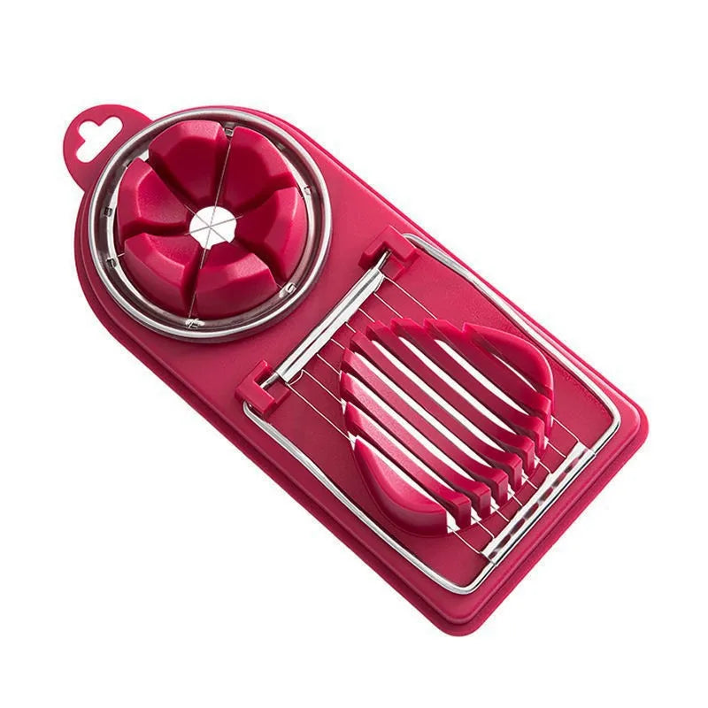 Multifunctional Stainless Steel Egg Cutter – Slice Eggs Like a Pro!