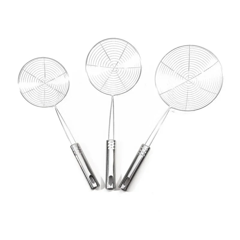 Oval Stainless Steel Skimmer – Perfect Oil & Food Strainer!