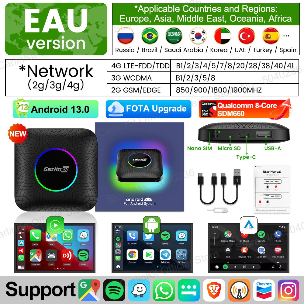 2025 CarlinKit AI Box – Wireless CarPlay with Android 13 Power!