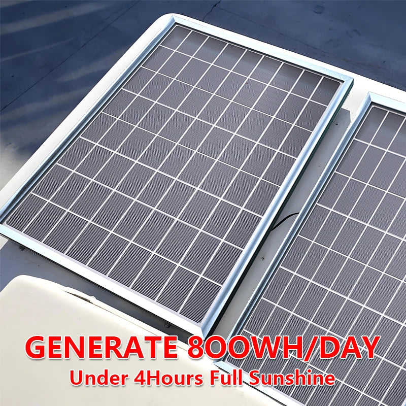 300W-600W Solar Power Kit with USB Port – Durable 12V Panel