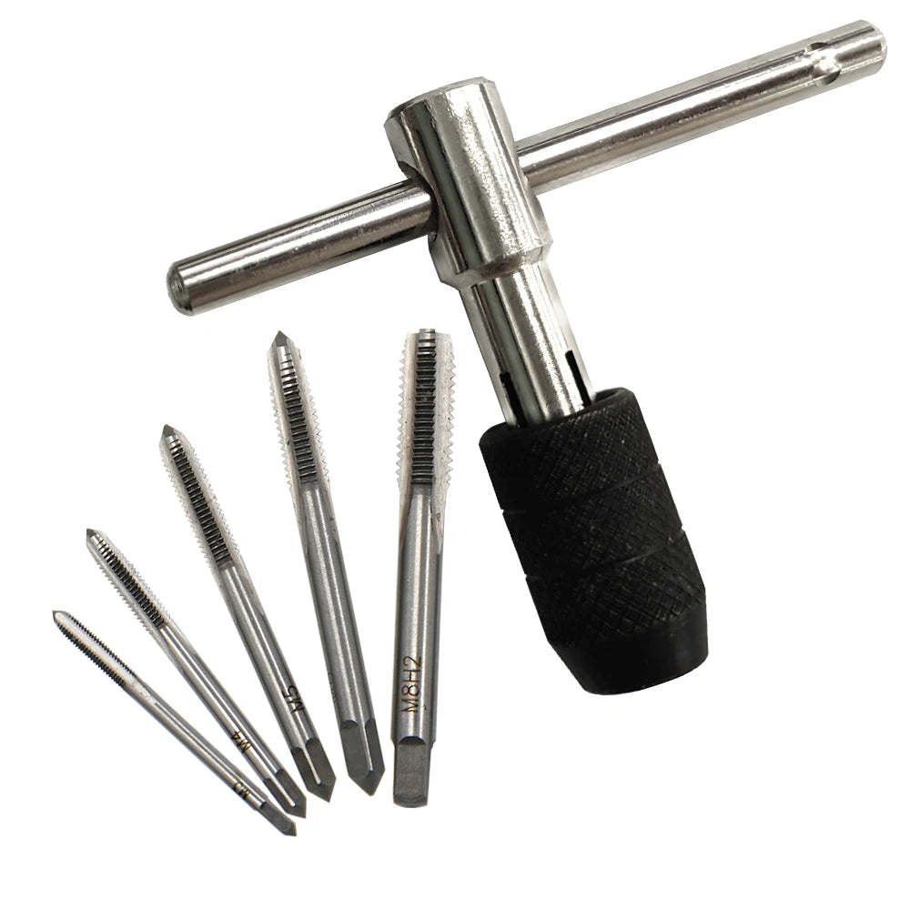 T-Type Tap Wrench Set – 3mm to 8mm Thread Tapping Tool
