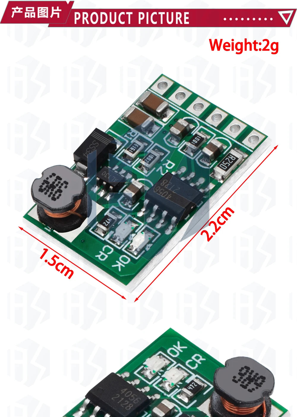 3.7V–12V Charger & Discharger DC-DC Boost Module