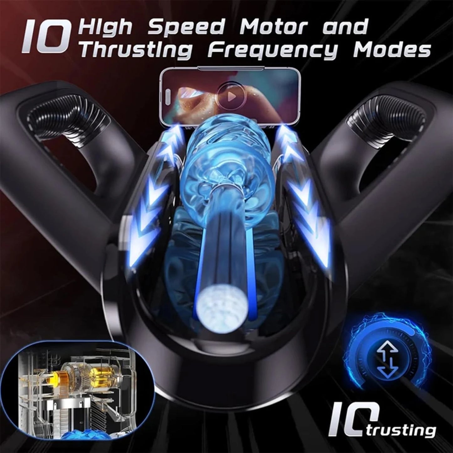 Leten THRUSTING-PRO High Telescopic Male Masturbator Cup
