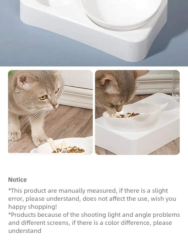2-in-1 Tilted Pet Bowl & Water Feeder – Eat Smart, Drink Easy!