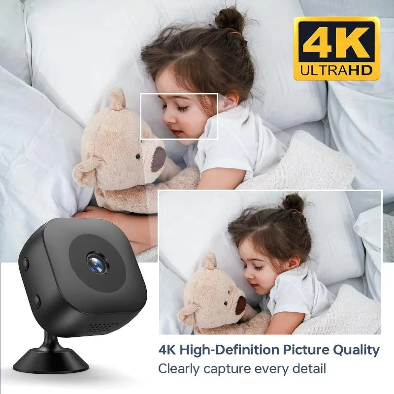 4K Mini WiFi Security Camera – Night Vision