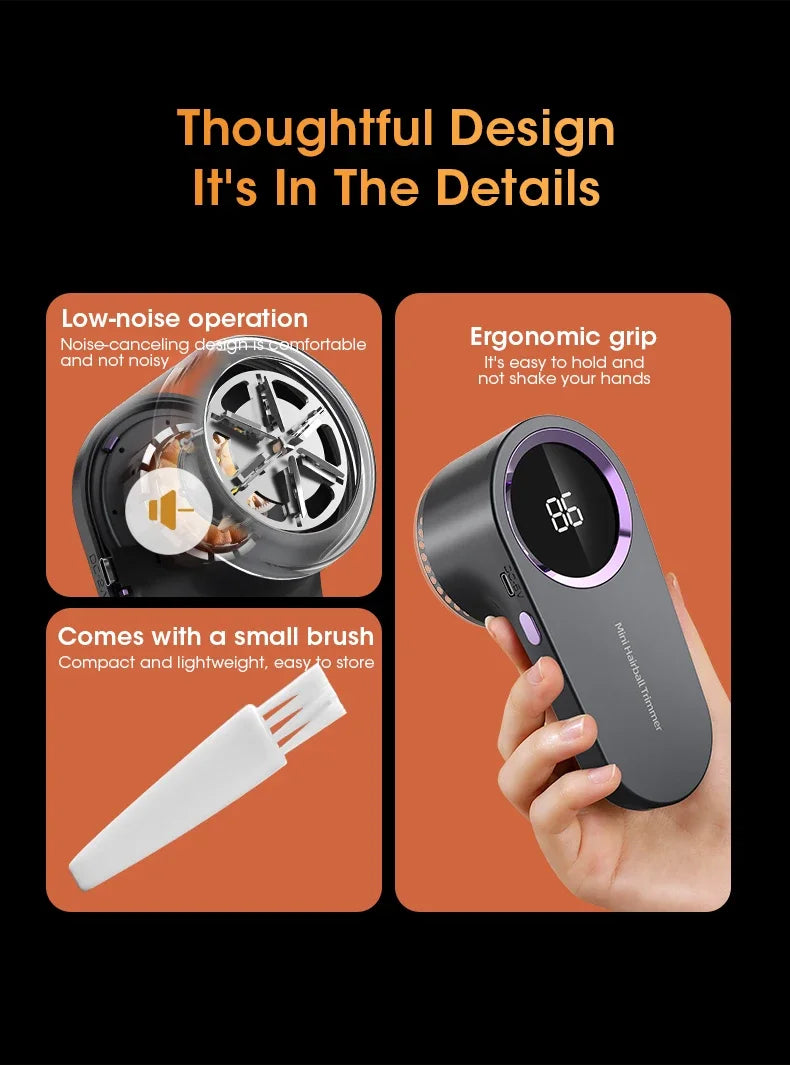 LED Electric Lint Remover for Clothing