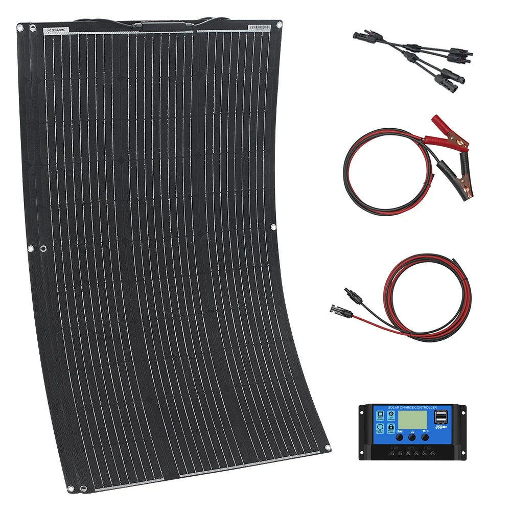 ETFE Flexible Solar Panel 100W–400W Waterproof Charger