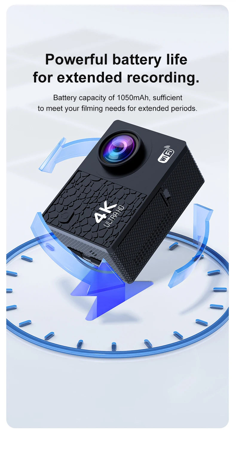 Dive into adventure with this IP68 sport action camera!