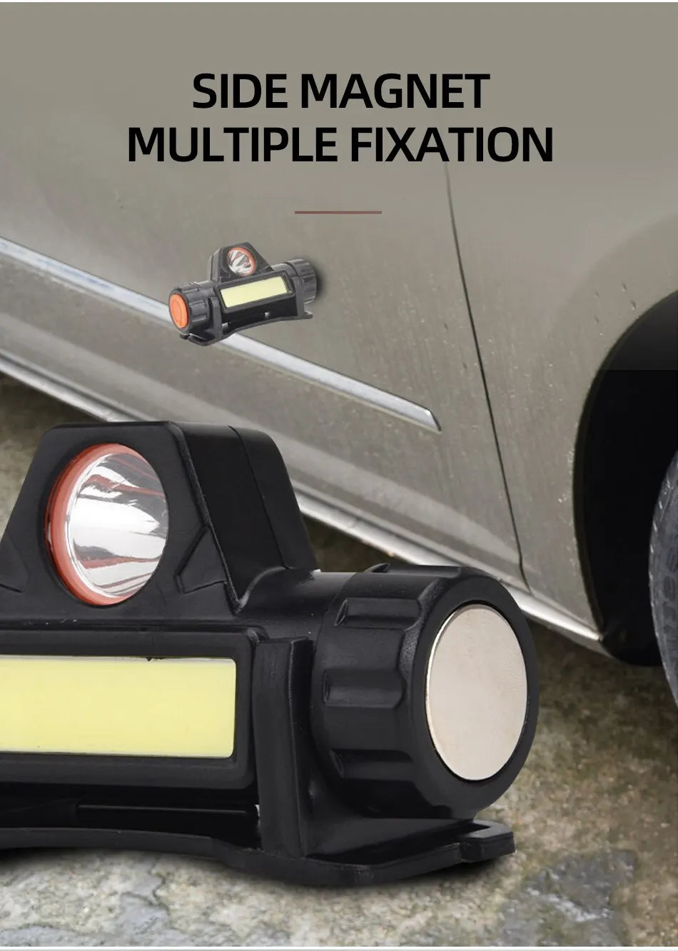 Rechargeable COB LED Magnetic Headlamp