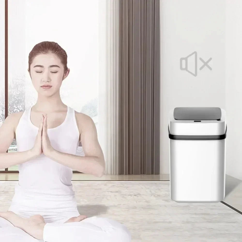 Smart 13L Touchless Trash Can – Waterproof & Odor-Free