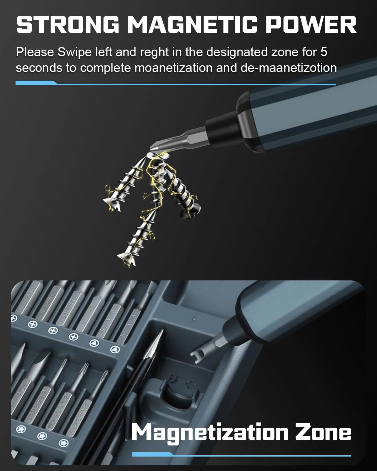 Master repairs with this 68-in-1 electric screwdriver set!