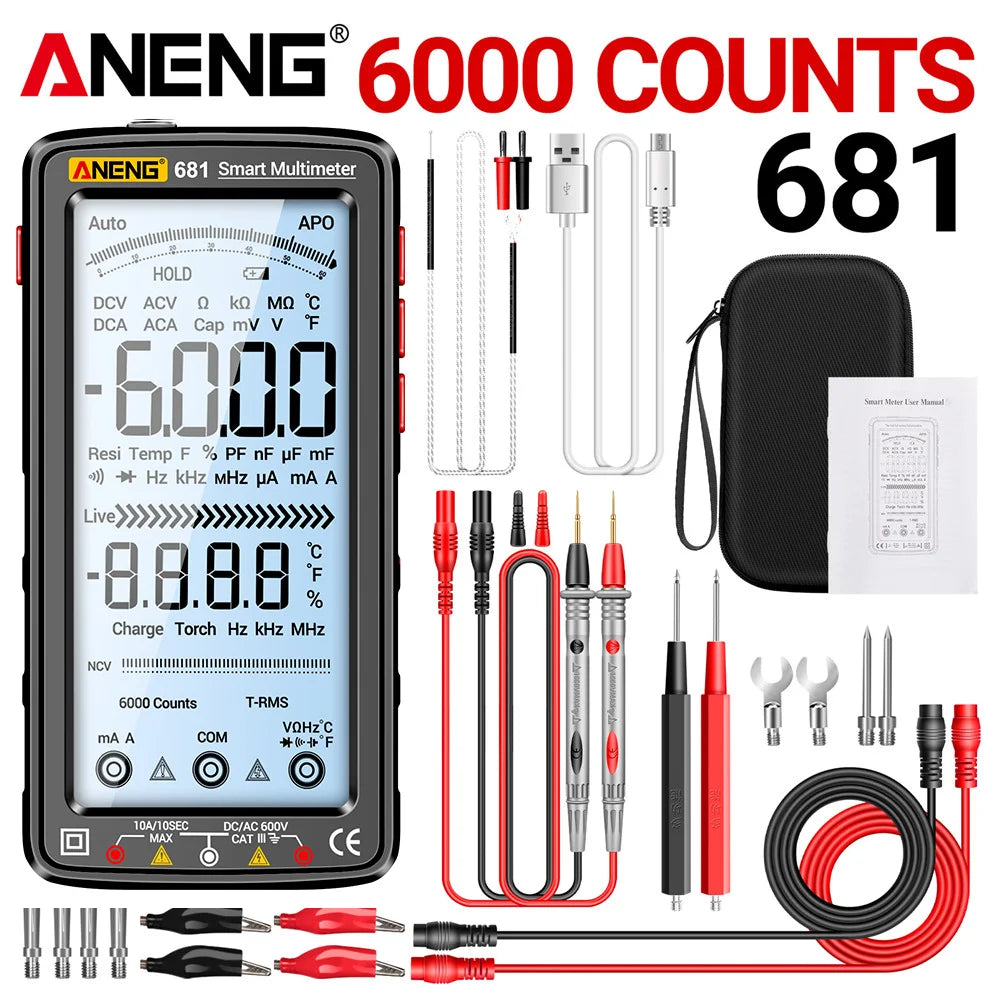 ANENG 681 Rechargeable Digital Multimeter Tester