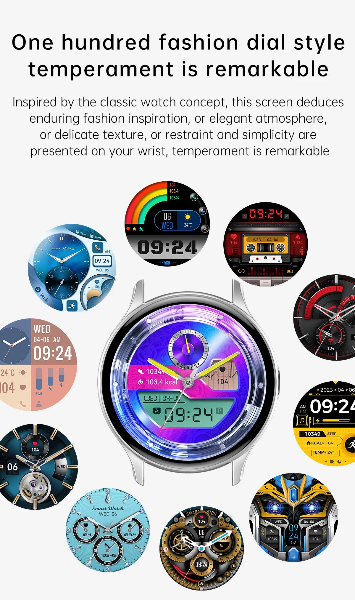 Smart Fitness Watch 1.43” Full Touch Screen