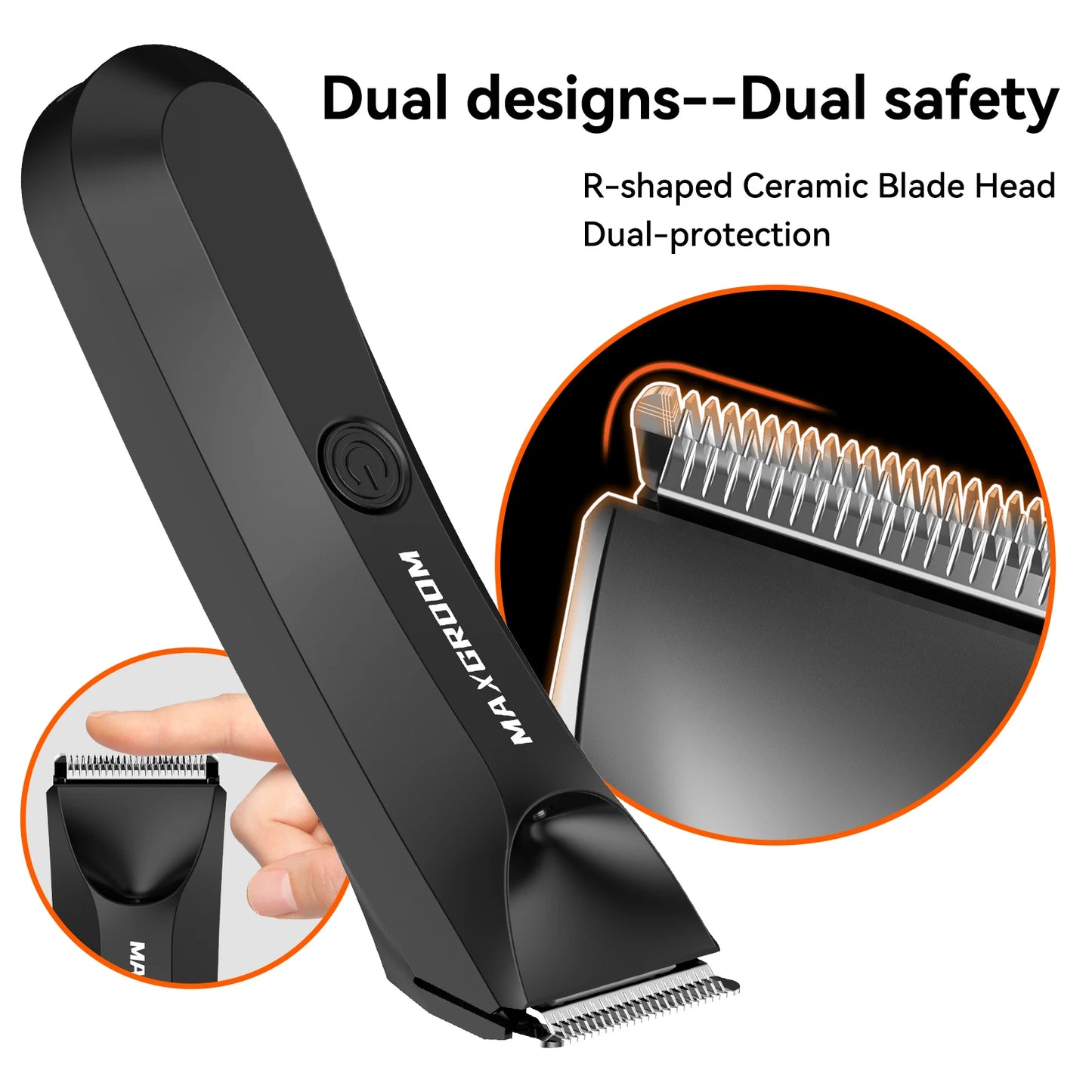 MAXGROOM Men's Body & Groin Hair Trimmer