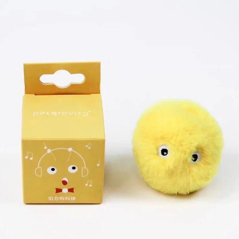 Smart Plush Cat Toy – Electric Catnip Squeaky Ball