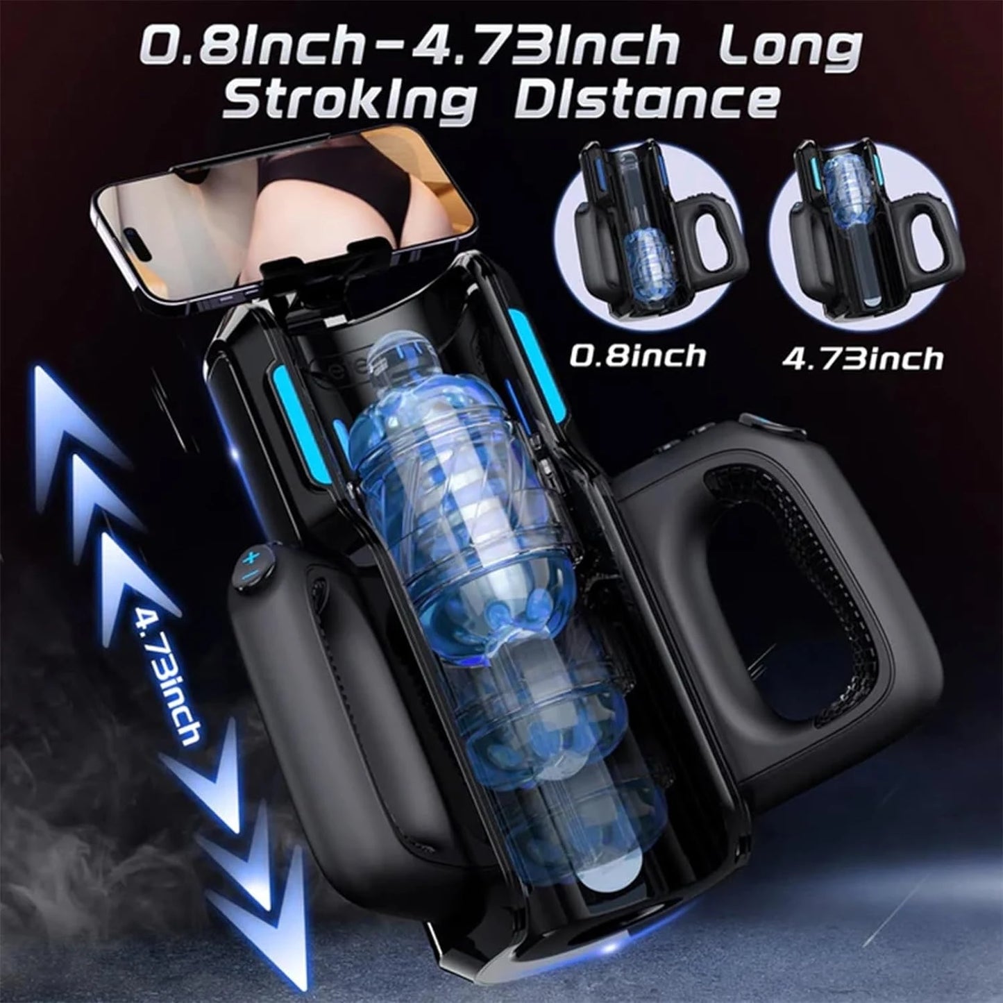 Leten THRUSTING-PRO High Telescopic Male Masturbator Cup