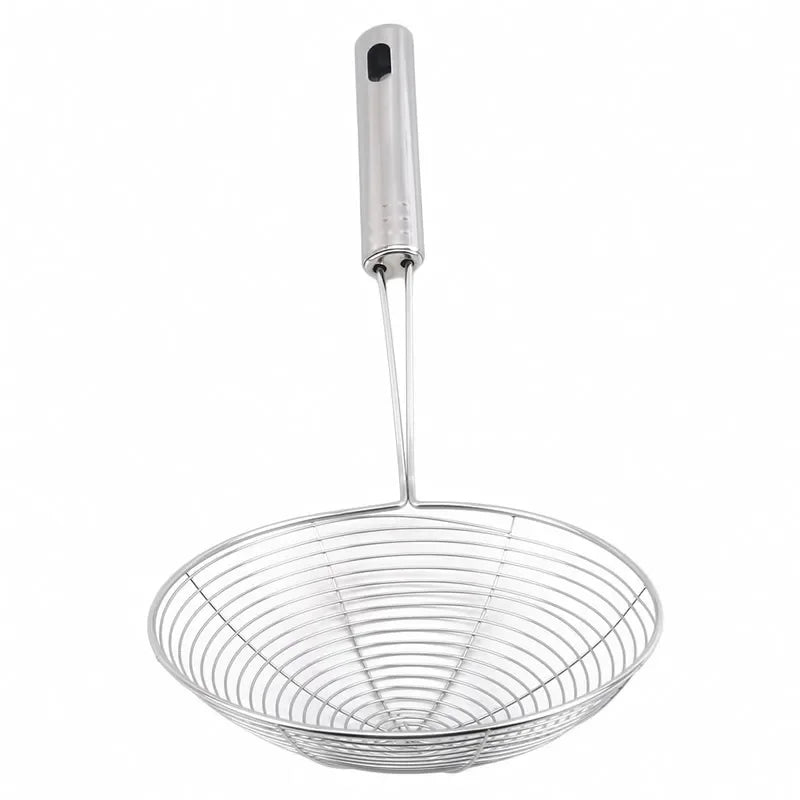 Oval Stainless Steel Skimmer – Perfect Oil & Food Strainer!