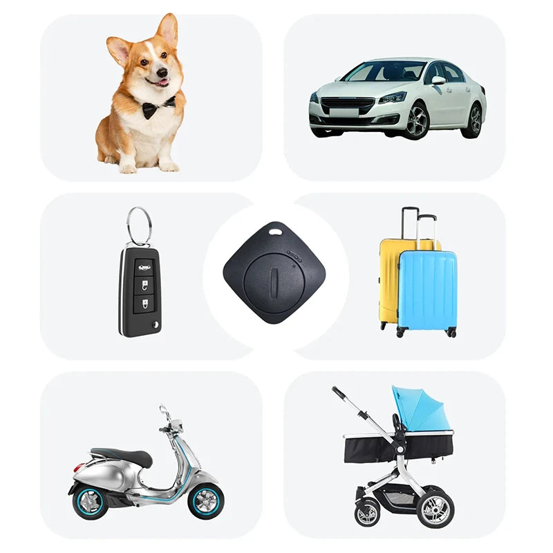 Anti Loss GPS Tracker MINI Black Square Locator For Mobile