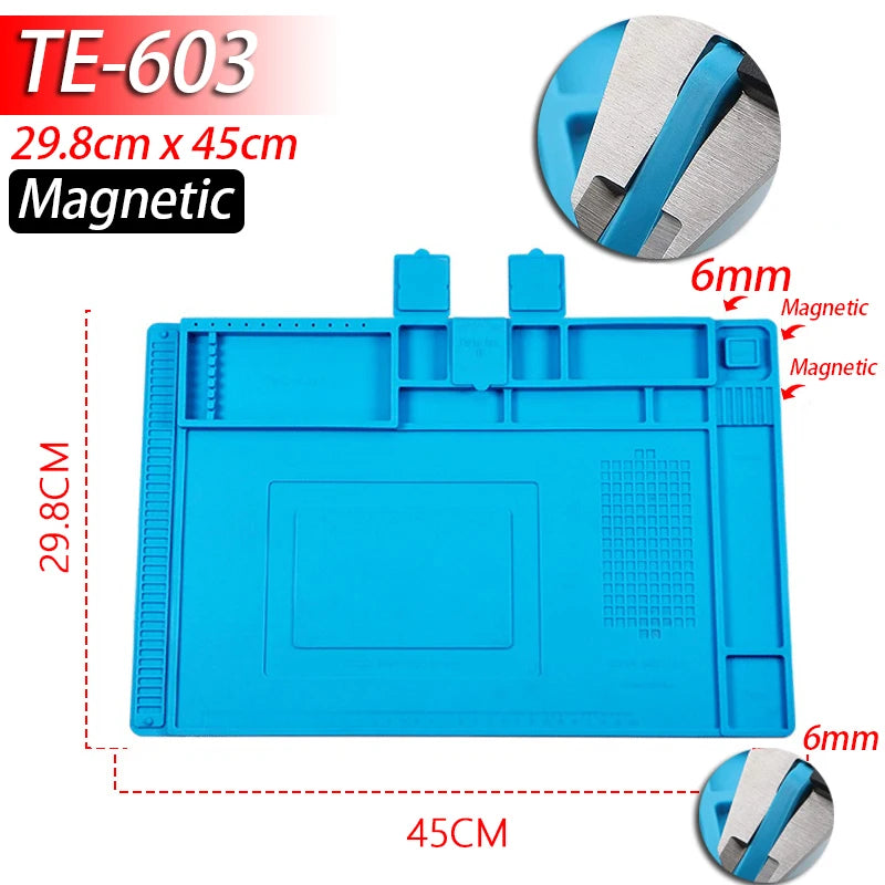 Silicone Soldering Mat – Heat-Proof, Static-Safe, Repair-Ready!