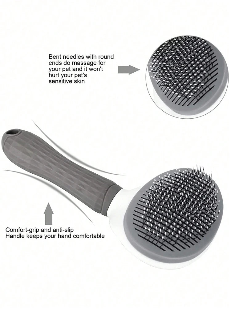 Pet Grooming Brush for Long-Haired Dogs – Hair Removal Comb