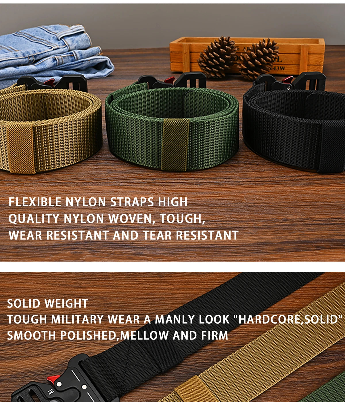 Multi-Function Outdoor Canvas Belt for Men