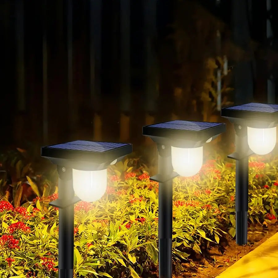 Solar Motion Sensor Wall Light – Waterproof Garden Path Lamp
