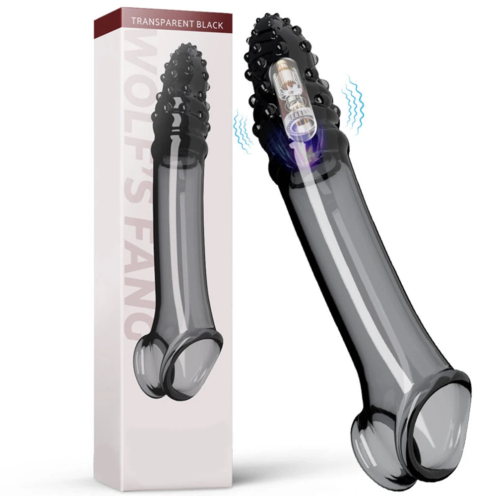 Reusable Penis Extension Sleeve with Vibrator