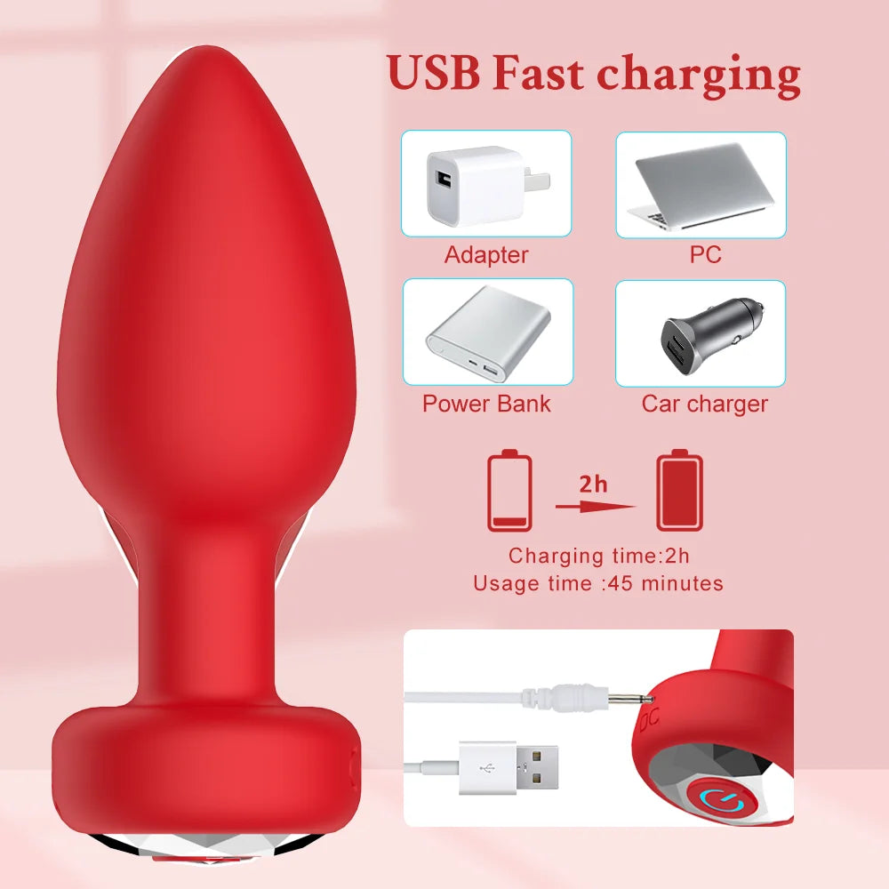 Bluetooth Remote Anal Vibrator with APP