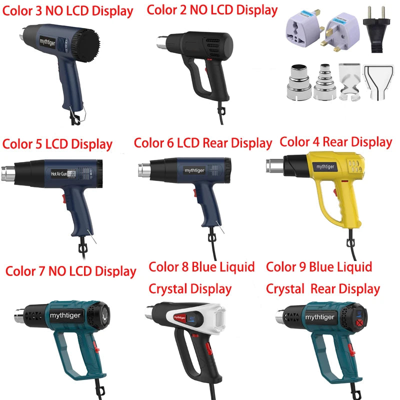 2000W Industrial Electric Hot Air Gun Digital
