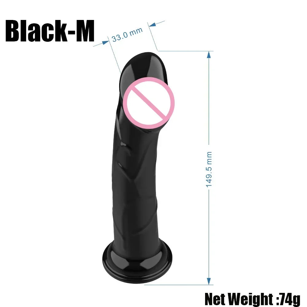 Double Strap-On Dildo with Elastic Harness