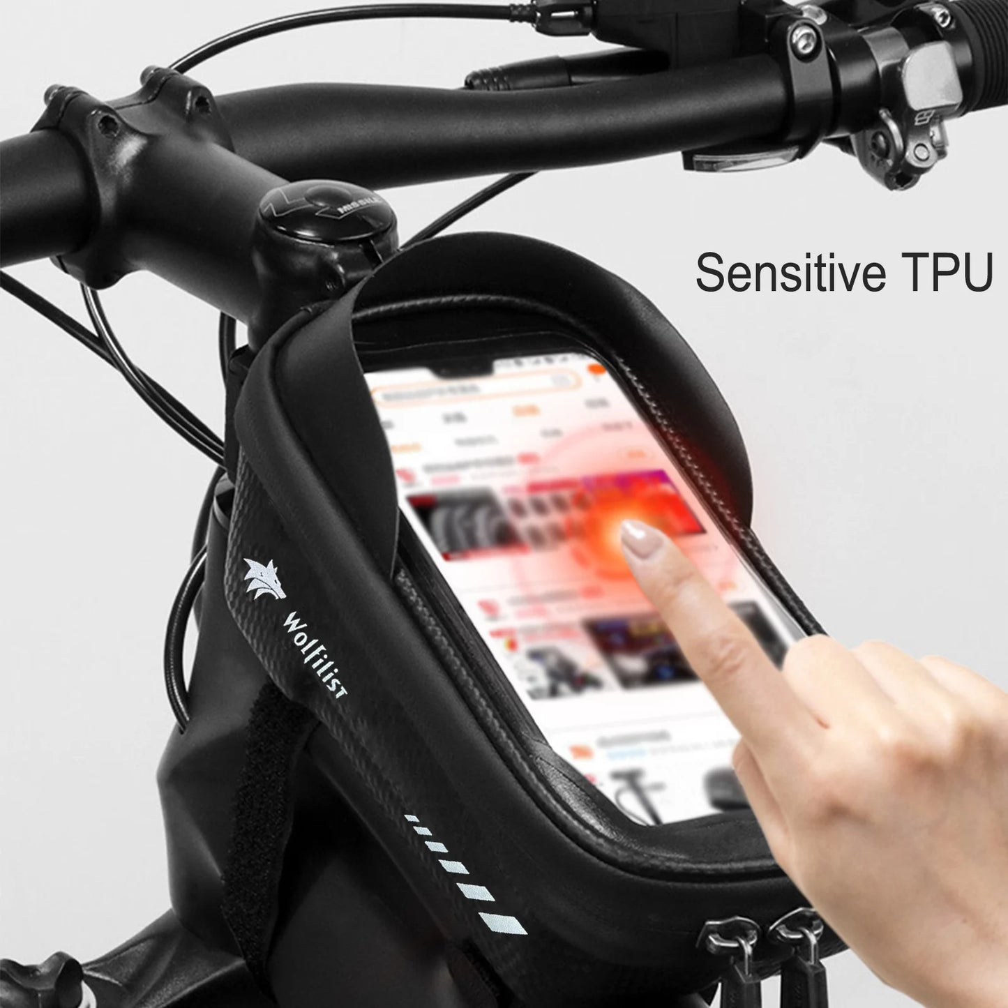 Bike Phone Front Frame Bag Mount