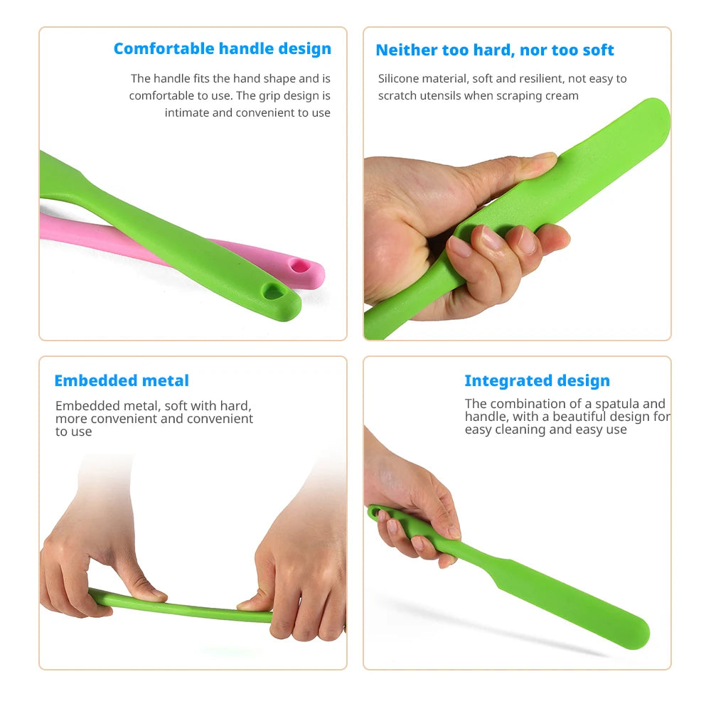 Silicone Cake Spatula Heat-Resistant Baking Tool