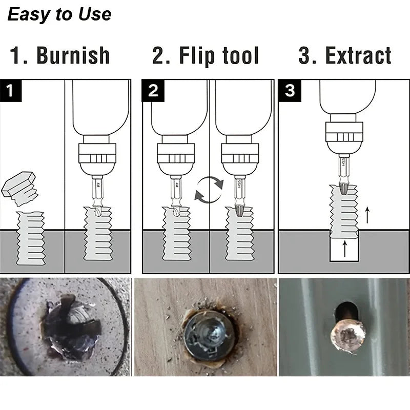 Damaged Screw Extractor Drill Kit