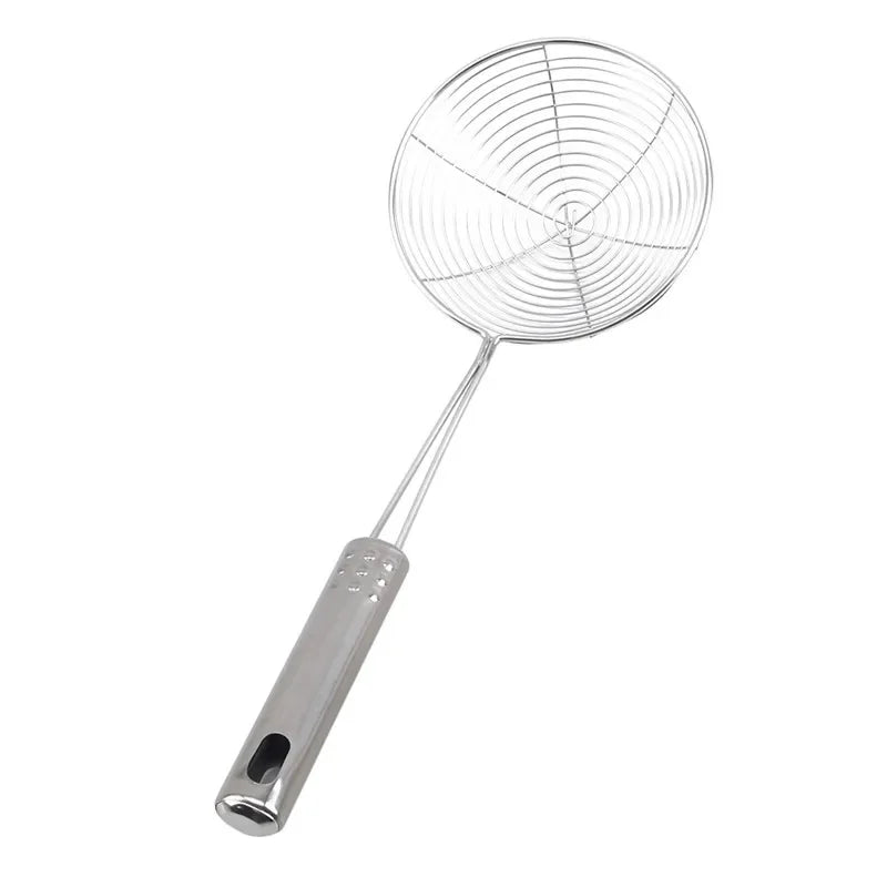 Oval Stainless Steel Skimmer – Perfect Oil & Food Strainer!