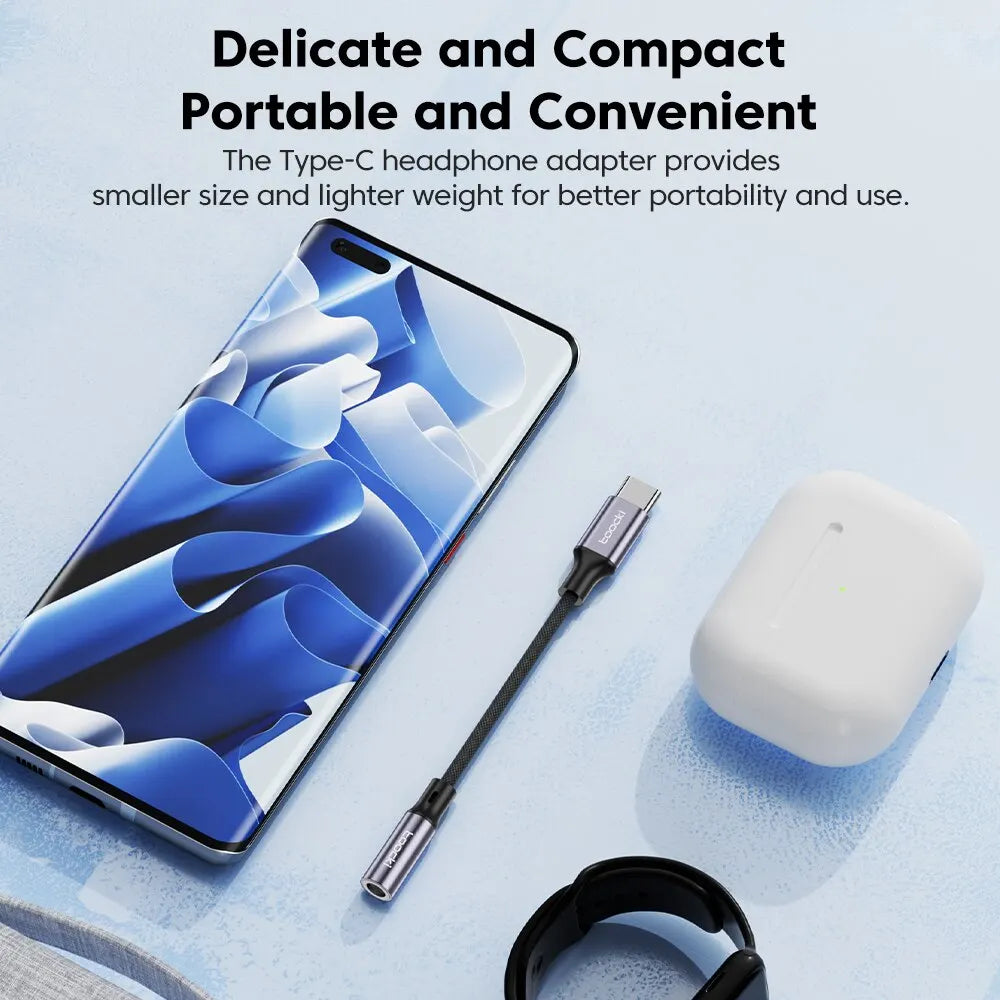 USB Type C 3.5 Jack Earphone Adapter USB C to 3.5mm Headphones AUX Audio Cable - Clickilix
