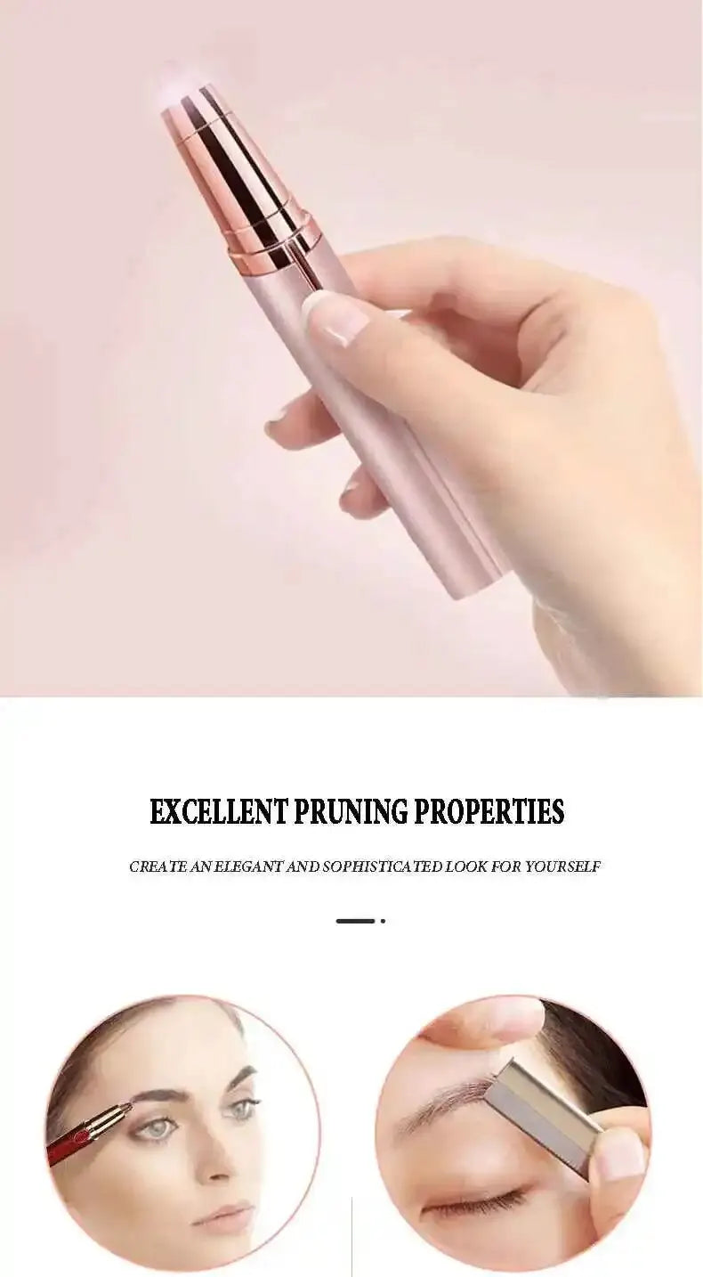 Lipstick-Shaped Electric Eyebrow Trimmer