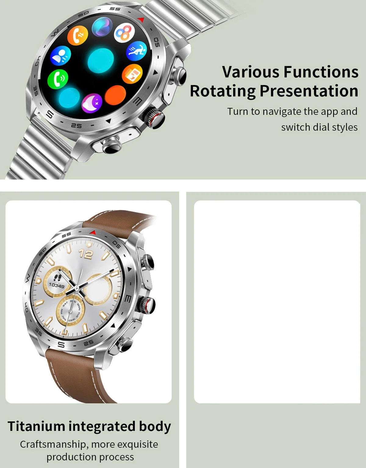 Smartwatch with Built-in TWS Earbuds