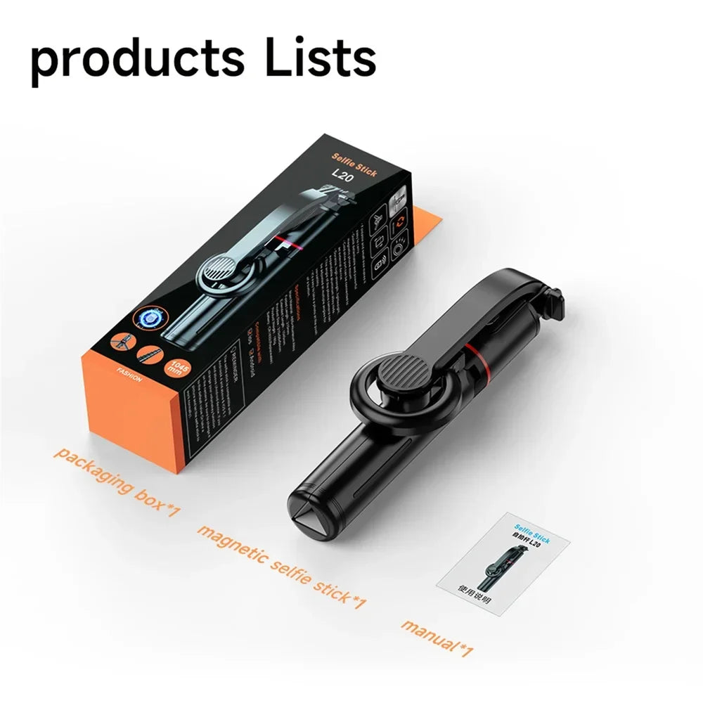 Magnetic Mini Selfie Stick Tripod – Pocket-Sized, Pro-Level Shots!