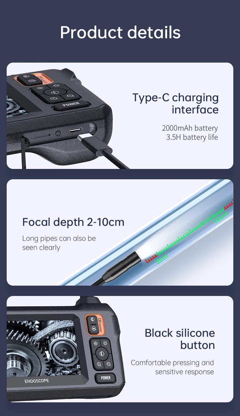 1080P Industrial Endoscope Camera – See the Unseen with Clarity!