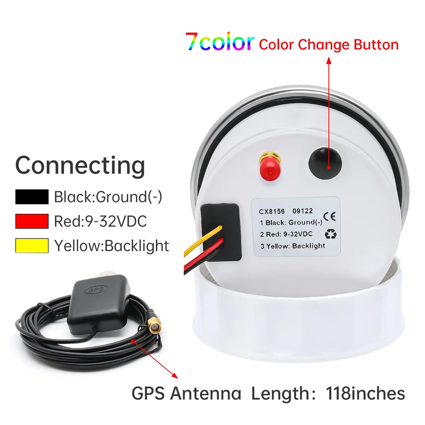 GPS Speedometer Gauge – Accurate Speed for Any Ride!