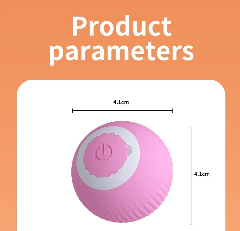 Smart Rolling Cat Toy Ball USB Rechargeable
