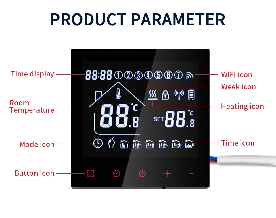 Tuya WiFi Smart Thermostat – Floor & Boiler Heating Control